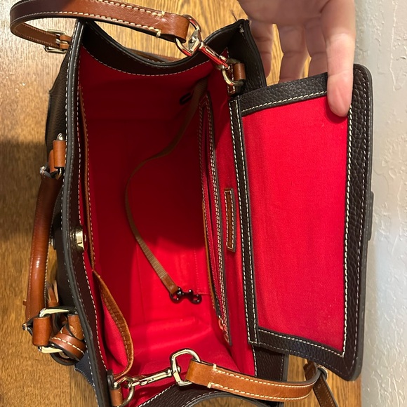 Dooney & Bourke Black and Tan Satchel - Picture 8 of 8